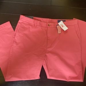NWT- Vineyard Vines Breaker pant- 38x30 Lobster color